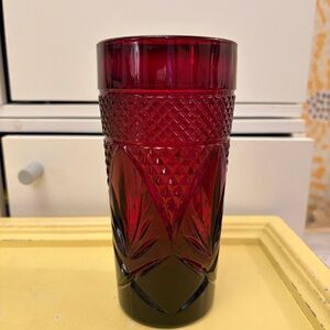 French Cristal D'Arques-Durand Luminarc Ruby Red Glass Tumbler